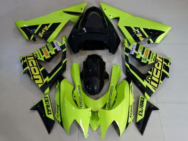 Carenados Moto Kawasaki ZX10R 2004-2005 - Alta Visibilidad Amarillo Baratos