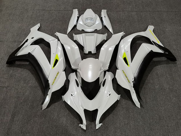 Carenados Moto Kawasaki ZX10R 2016-2020 - Blanco Perla Amarillo Negro Mate Baratos