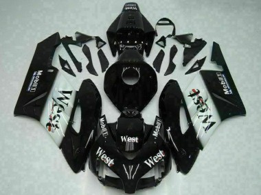 Carenados Moto Honda CBR1000RR 2004-2005 - Negro Brillante Blanco West Mobil Michelin Baratos