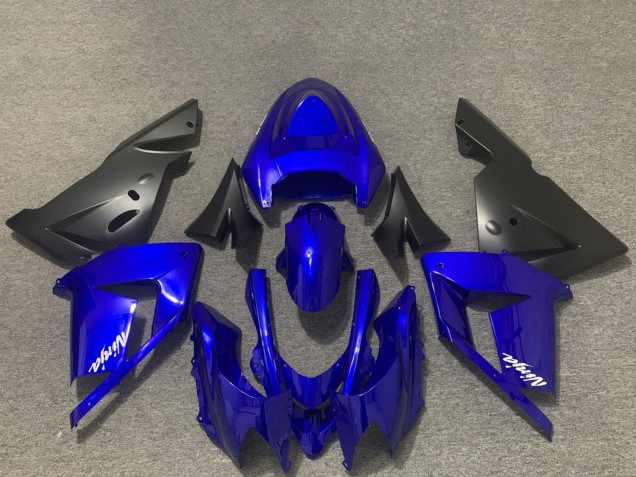 Carenados Moto Kawasaki ZX10R 2004-2005 - Azul Brillante Negro Baratos