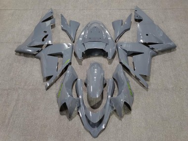 Carenados Moto Kawasaki ZX10R 2004-2005 - Gris Brillante Verde Baratos