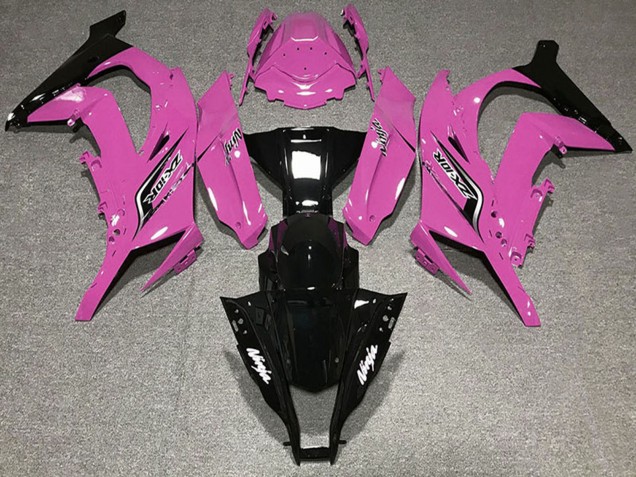 Carenados Moto Kawasaki ZX10R 2011-2015 - Rosa Negro Brillante Baratos