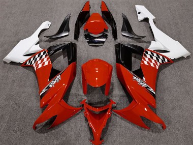 Carenados Moto Kawasaki ZX10R 2008-2010 - Blanco Rojo Negro Baratos