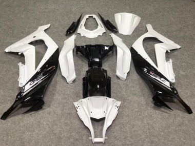 Carenados Moto Kawasaki ZX10R 2011-2015 - Blanco Negro Brillante Baratos