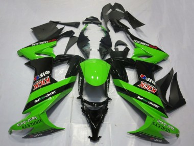 Carenados Moto Kawasaki ZX10R 2008-2010 - Verde Negro Rojo Kick Elf Henleys Vent-Axia Baratos