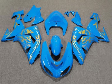 Carenados Moto Kawasaki ZX10R 2006-2007 - Azul Claro Oro Baratos
