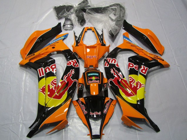 Carenados Moto Kawasaki ZX10R 2011-2015 - Naranja Amarillo Negro Brillante Rojo Bull Baratos