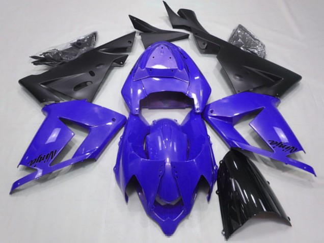 Carenados Moto Kawasaki ZX10R 2004-2005 - Azul Perla Negro Baratos