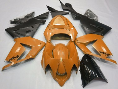 Carenados Moto Kawasaki ZX10R 2004-2005 - Naranja Perla Negro Baratos