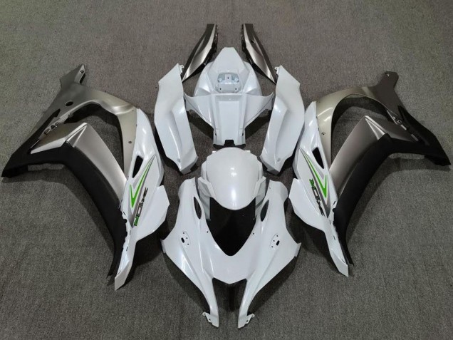 Carenados Moto Kawasaki ZX10R 2016-2020 - Blanco Perla Plata Baratos