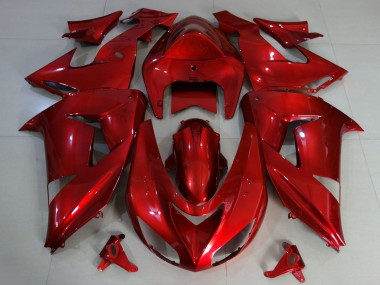 Carenados Moto Kawasaki ZX10R 2006-2007 - Rojo Profundo Baratos
