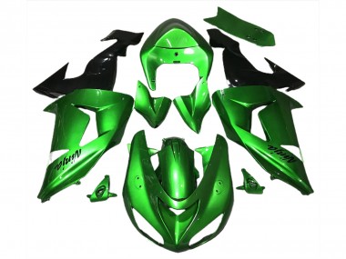 Carenados Moto Kawasaki ZX10R 2006-2007 - Verde Negro Brillante Baratos