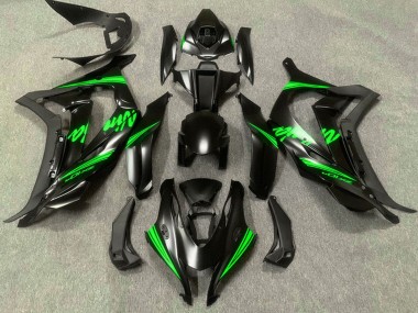 Carenados Moto Kawasaki ZX10R 2016-2020 - Negro Mate Verde Ninja Baratos