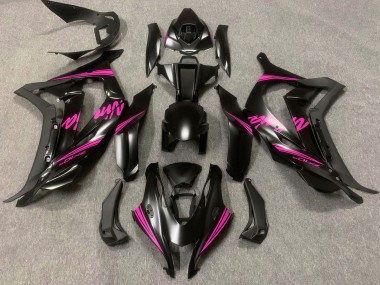 Carenados Moto Kawasaki ZX10R 2016-2020 - Negro Mate Rosa Ninja Baratos