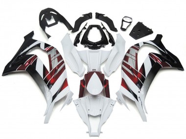 Carenados Moto Kawasaki ZX10R 2016-2020 - Blanco Rojo Negro Baratos