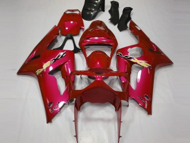 Carenado Moto Kawasaki ZX6R 2003-2004 - Rojo Baratos