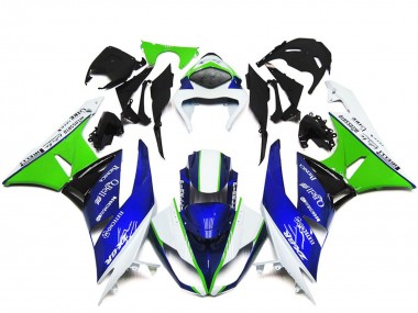Carenados Moto Kawasaki ZX6R 2009-2012 - Blanco Verde Azul Negro Baratos