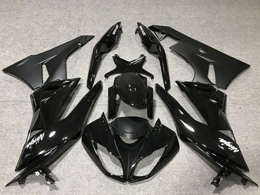 Carenado Moto Kawasaki ZX6R 2009-2012 - Negro Brillante Negro Mate Baratos
