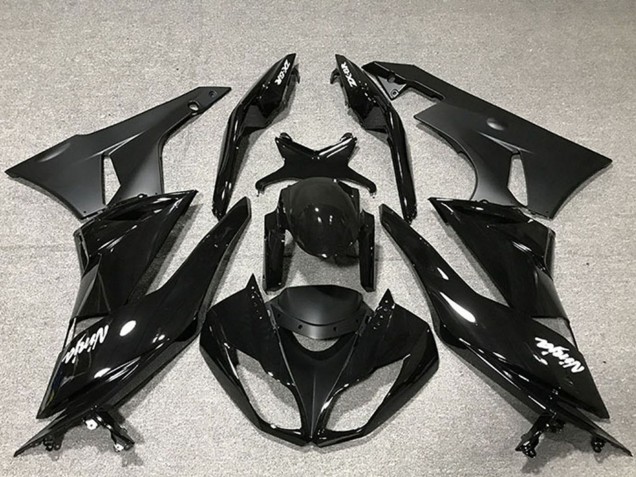Carenado Moto Kawasaki ZX6R 2009-2012 - Negro Brillante Negro Mate Baratos
