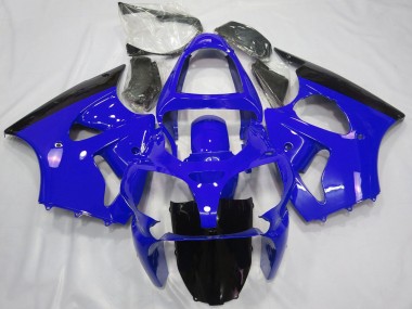 Carenados Moto Kawasaki ZX6R 2000-2002 - Azul Negro Brillante Baratos
