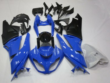 Carenados Moto Kawasaki ZX6R 2009-2012 - Azul Negro Brillante Negro Mate Baratos