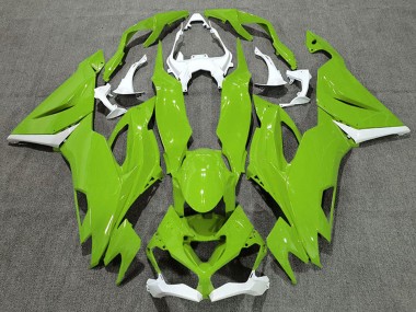 Carenados Moto Kawasaki ZX6R 2019-2022 - Blanco Verde Baratos