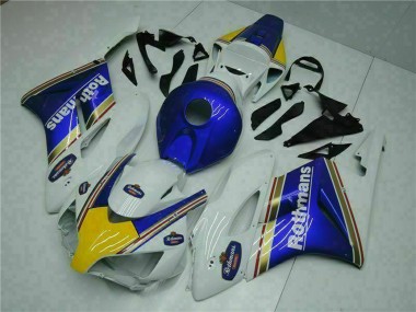 Carenado Moto Honda CBR1000RR 2004-2005 - Blanco Azul Amarillo Rothmans Baratos