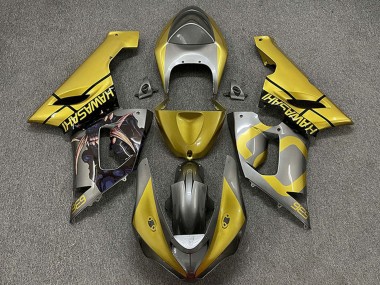 Carenados Moto Kawasaki ZX6R 2005-2006 - Oro Plata Baratos