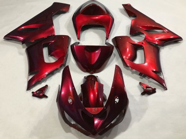 Carenados Moto Kawasaki ZX6R 2005-2006 - Rojo Metalizado Baratos