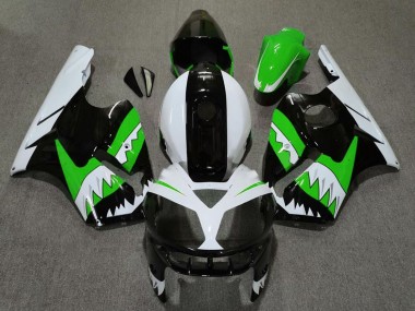 Carenados Moto Kawasaki ZX12R 2002-2006 - Verde Negro Blanco Tiburón Baratos