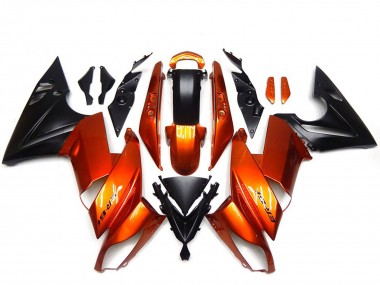 Carenados Moto Kawasaki Ninja 650R 2009-2011 - Naranja Negro Baratos