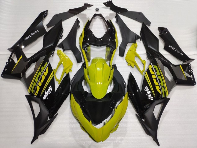 Carenados Moto Kawasaki Ninja 400 2018-2024 - Amarillo Negro Brillante Negro Mate OEM Estilo Baratos