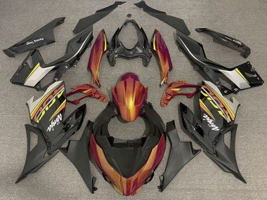 Carenados Moto Kawasaki Ninja 400 2018-2024 - Naranja Negro Brillante Negro Mate OEM Estilo Baratos