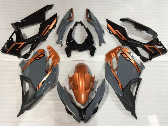 Carenados Moto Kawasaki Ninja 400 2018-2024 - Naranja Nardo Gris Negro Brillante Baratos