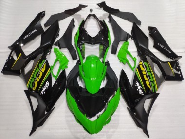 Carenados Moto Kawasaki Ninja 400 2018-2024 - Verde Negro Brillante Negro Mate OEM Estilo Baratos