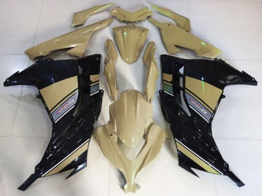 Carenados Moto Kawasaki Ninja 300 2013-2024 - Bronceado del Desierto Negro Baratos