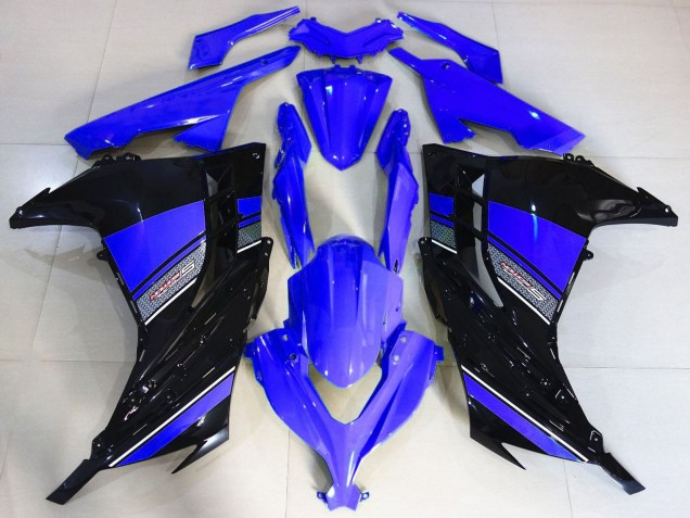 Carenados Moto Kawasaki Ninja 300 2013-2024 - Azul Negro Baratos