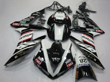 Carenados Moto Yamaha R1 2004-2006 - Blanco Negro Volvo Fimer Yamalube Sterilgarda 28 Baratos