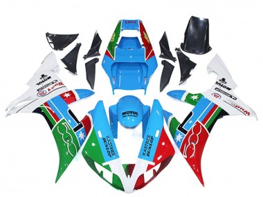 Carenados Moto Yamaha R1 2002-2003 - Blanco Azul Rojo Verde Motul Michelin Dunlop Baratos