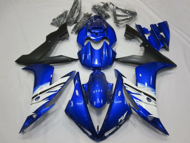 Carenado Moto Yamaha R1 2004-2006 - Azul Blanco Negro Mate Baratos