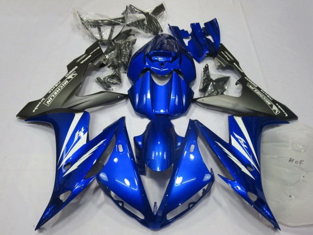 Carenados Moto Yamaha R1 2004-2006 - Azul Blanco Negro Mate Baratos