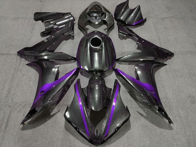 Carenados Moto Yamaha R1 2004-2006 - FibraCarbono Estilo Púrpura Baratos