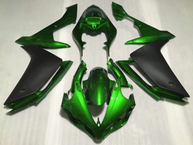 Carenados Moto Yamaha R1 2007-2008 - Verde Negro Mate Baratos