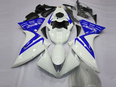 Carenados Moto Yamaha R1 2012-2014 - Blanco Azul Baratos