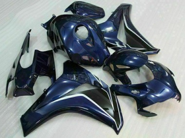 Carenados Moto Honda CBR1000RR 2008-2011 - Azul Oscuro Negro Brillante Baratos