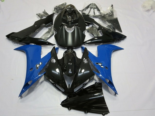Carenados Moto Yamaha R1 2004-2006 - Negro Brillante Negro Mate Azul Baratos