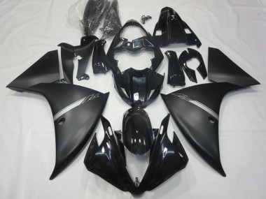 Carenados Moto Yamaha R1 2012-2014 - Negro Brillante Negro Mate Plata Baratos