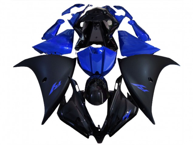 Carenados Moto Yamaha R1 2012-2014 - Negro Brillante Negro Mate Azul Baratos