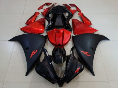 Carenado Moto Yamaha R1 2012-2014 - Negro Brillante Negro Mate Rojo Baratos