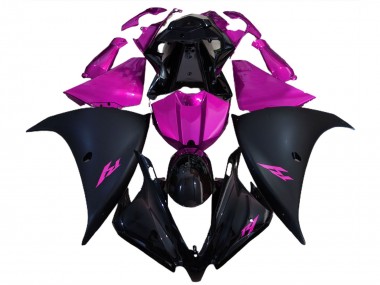 Carenados Moto Yamaha R1 2012-2014 - Negro Brillante Negro Mate Rosa Baratos